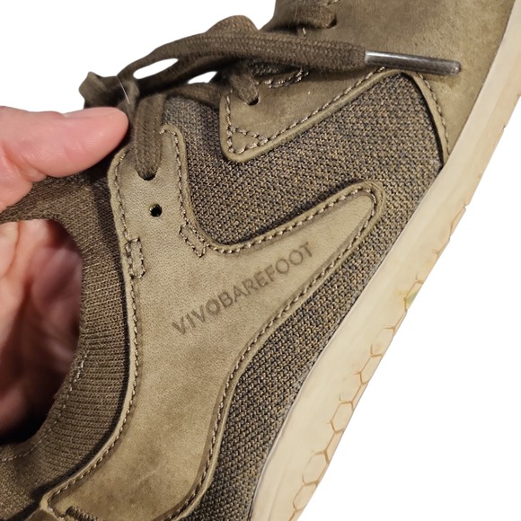 VivoBarefoot Primus Asana III 40 EU Womens Sz 9 Olive Leather Sneaker Shoes EUC - Picture 6 of 11
